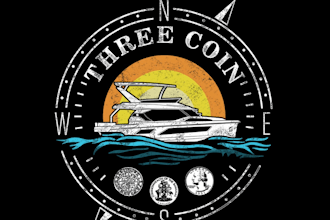 design retro vintage logo with custom hand drawn artwork