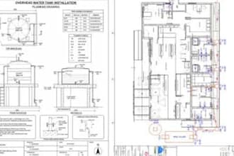 create plumbing and drainage drawings for permit approval and construction
