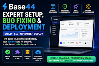 base44 expert base44 app base 44 deployment base44 mvp replit base 44 bug fixing