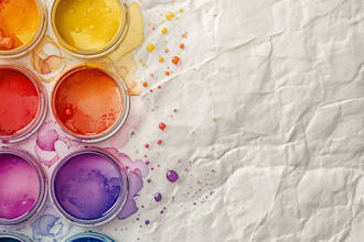paint with watercolor for illustration and clipart