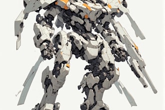 high quality robot, mecha concepts