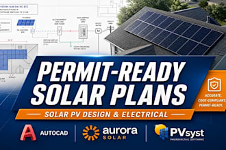 design permit ready solar pv and electrical plan sets