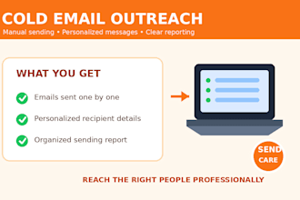 send emails manually one by one for cold email outreach