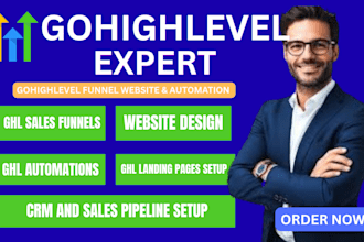 ghl funnel, ghl website, automation setup, ghl pipelines, ghl landing page