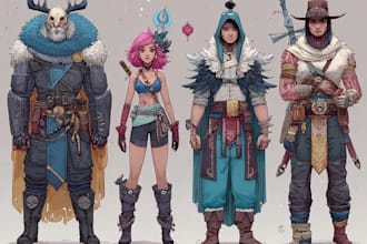 create ultra detailed fantasy rpg character art and portrait