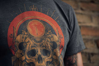 make minimalist retro vintage t shirt design