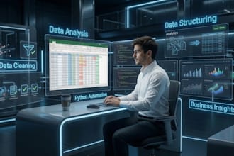 do data cleaning, data processing and excel data formatting using python