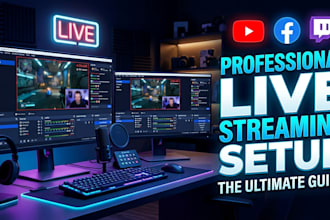 build a professional obs studio live streaming setup, overlay for any platform