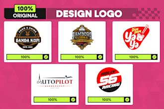 make creative logo for brand and company