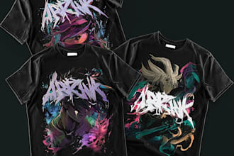 create anime streetwear and vintage design