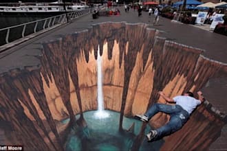 create 3d pavement art floor illusions wall murals outdoor illusion designs
