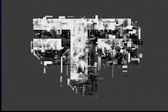 create futuristic cyberpunk style or mecha logo for you