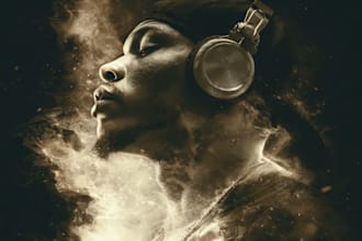 design mixtape album single or cd cover art for music