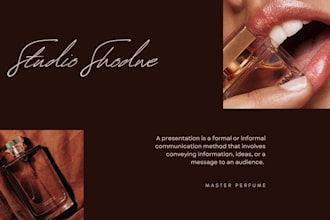 design a premium minimalist presentation or e book layout