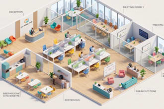 design analytics map, office map, strategy map, custom map and infographic  map