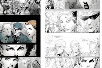 draew a comic book page art