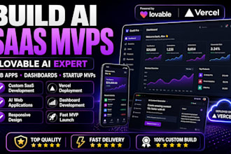 build ai saas mvp web apps with lovable ai and vercel deployment