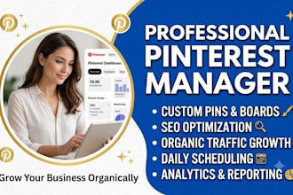 be your pinterest manager and marketing expert