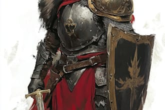 fantasy dnd character illustration