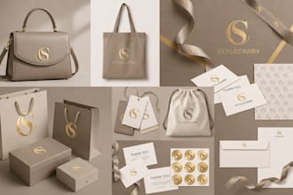 design luxury fashion brand identity and packaging