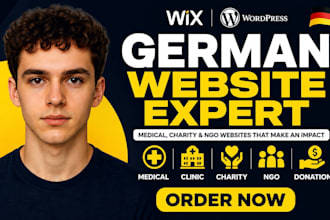 build german wix medical website german non profit wordpress charity ngo website