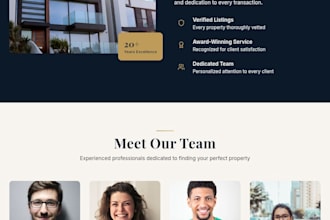 create a premium luxury real estate agency website