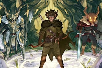 paint a dark fantasy portrait