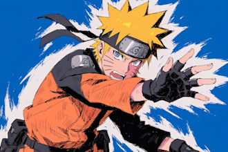 draw you in naruto anime manga style
