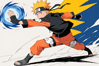 draw you in naruto anime manga style