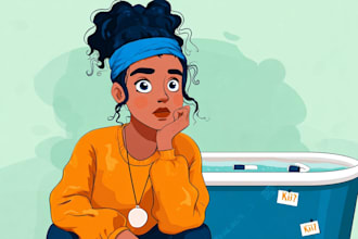 draw portrait vector illustration