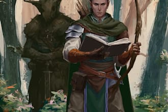 create fantasy character portrait art