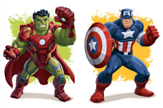 do a superhero comic