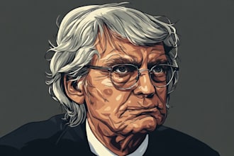 draw a hedcut wsj style portrait from a photo