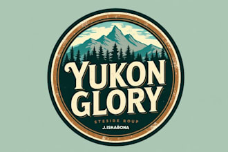 do make awe yukon glory vintage logo design