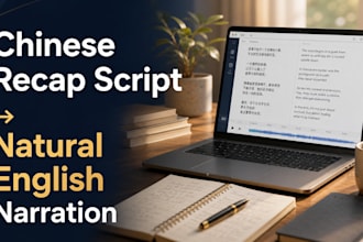 polish chinese movie recap scripts into natural english narration
