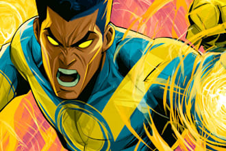 do a superhero comic