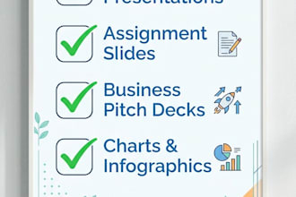 design professional powerpoint presentations for students and businesses