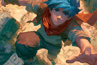 draw and design custom anime art