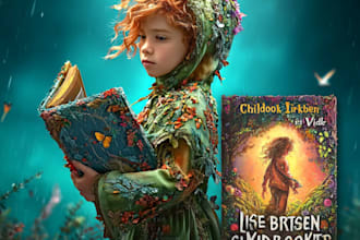 children book illustrations and children book cover