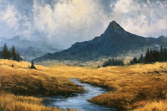 concept art, fantasy landscape character illustration