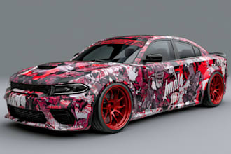 car wrap vehicle wrap truck wrap racing car wrap