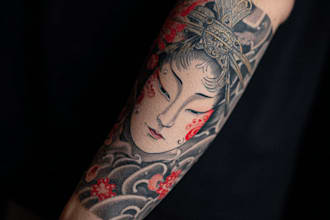 design a tattoo design in japanese style