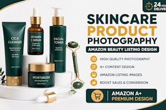 do skincare product photography amazon beauty listing design amazon a plus