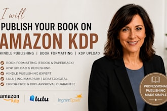 do amazon KDP book publishing, formatting and KDP upload, ebook formatting