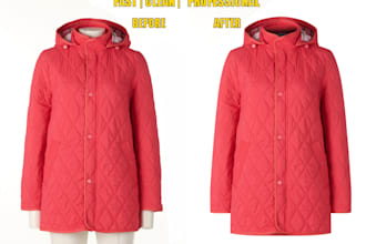 do professional ghost mannequin and symmetrical editing