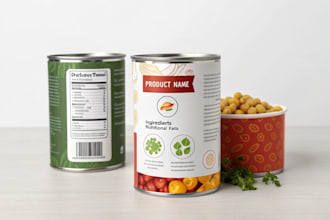 do professional food label design, packaging design