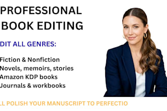 line edit, copy edit, and proofread your manuscript
