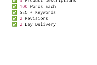 write catchy product descriptions