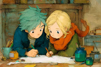 draw watercolor children book illustrations and children art