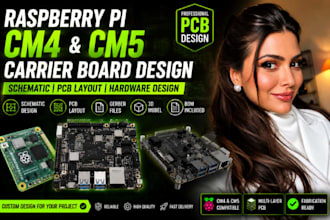 raspberry pi cm4 cm5 carrier board pcb layout schematic and hardware design
